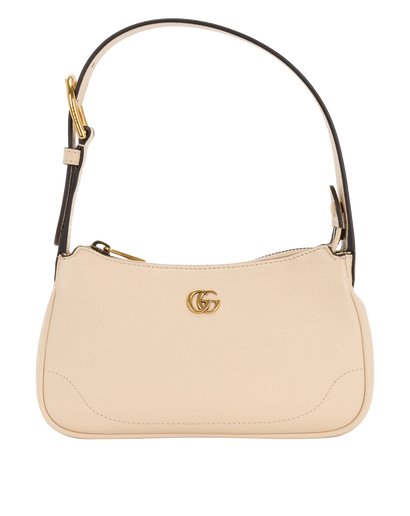 Small Aphrodite Shoulder Bag, &pound;595, Handbags, Cream, Leather, Front view
